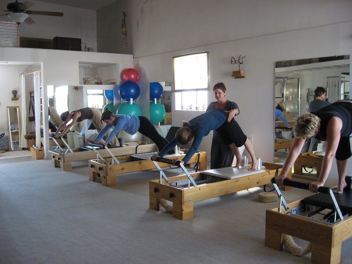 people doing pilates