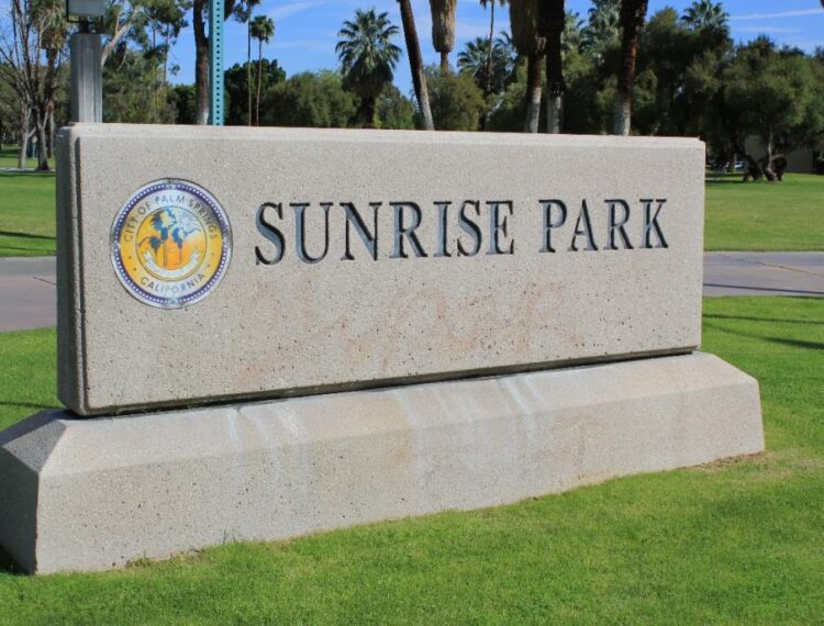 sunrise park sign