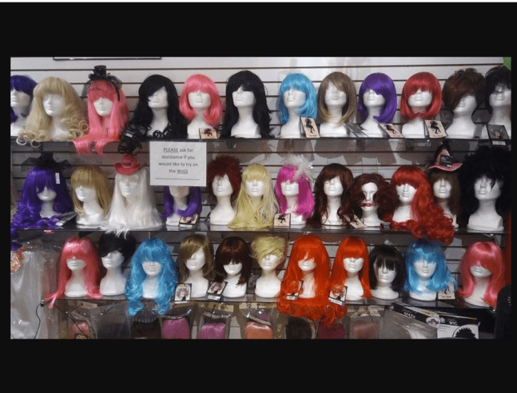 selection of wigs