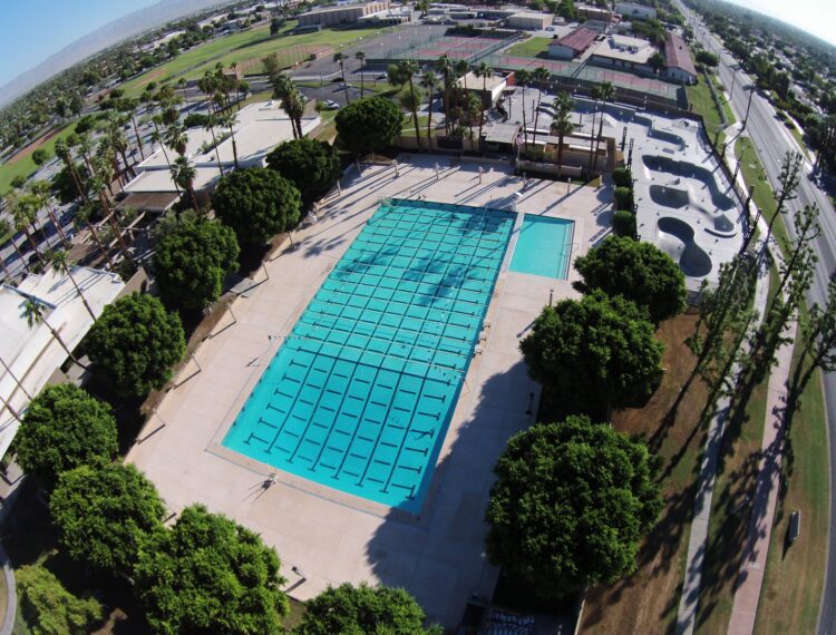 swim center aerial view