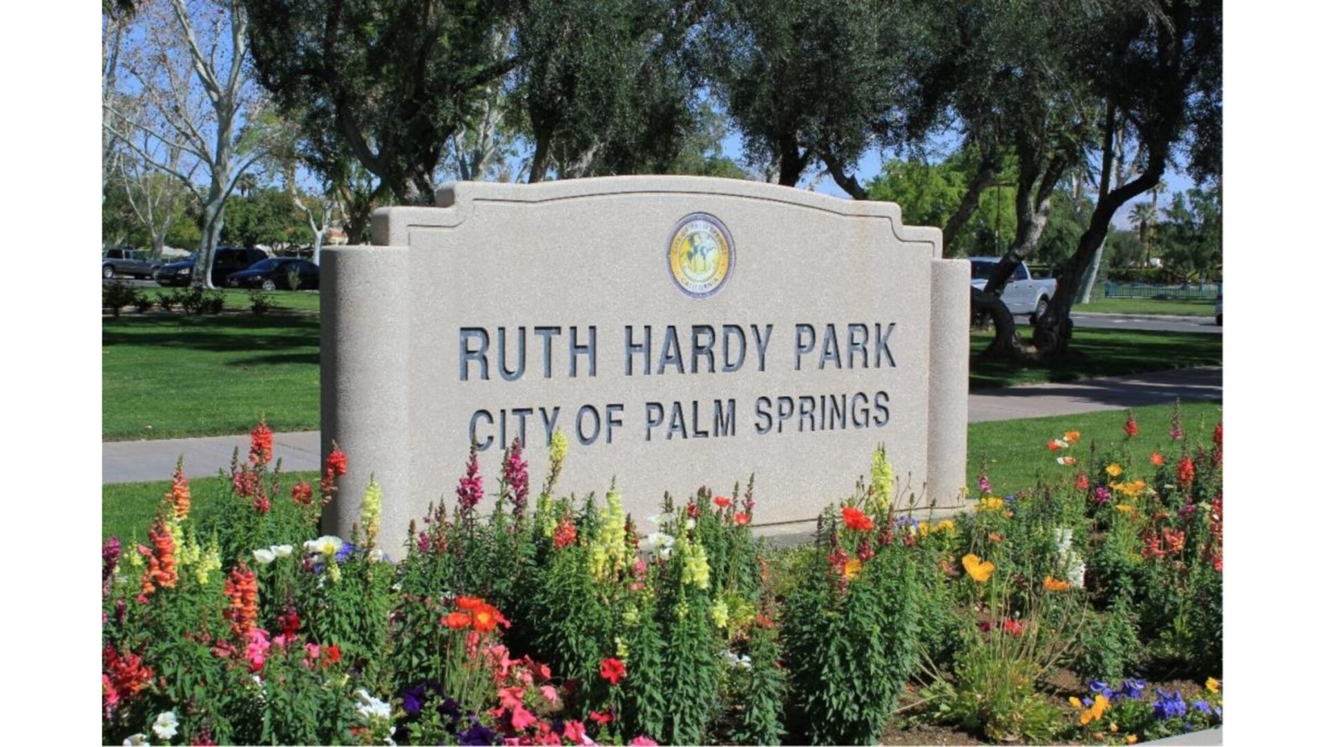 Ruth Hardy Park sign