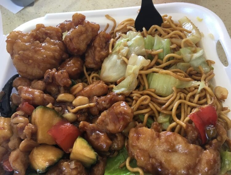 Panda Express food in a container