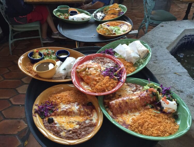 Mexican food dishes