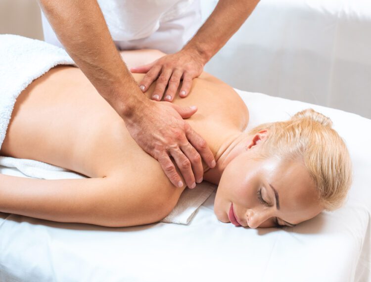 person getting a massage