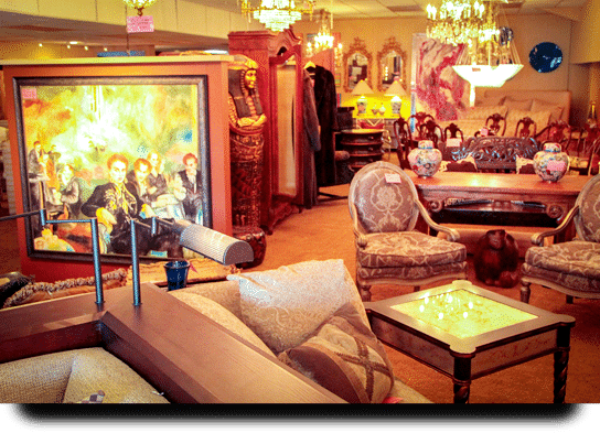 furniture on display