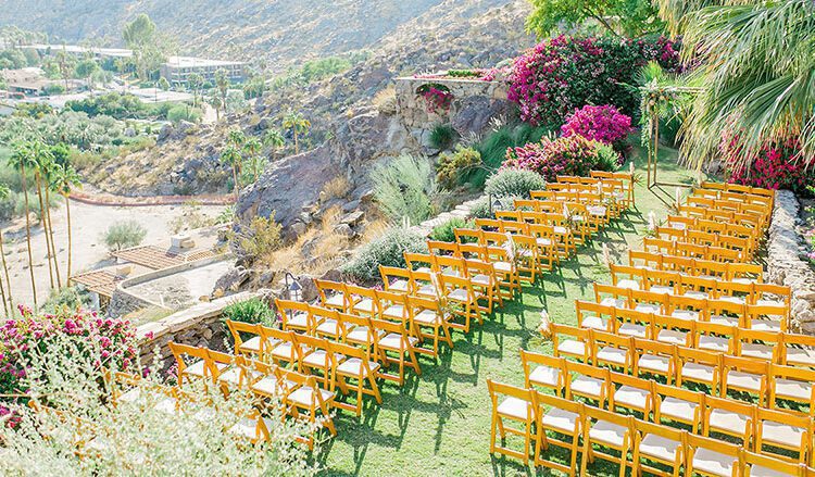 chairs set-up for wedding
