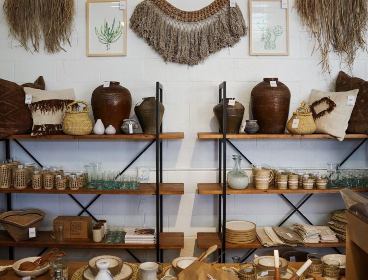 décor and products in store
