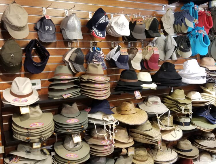 hats on display
