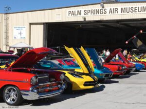 classic cars at air museum