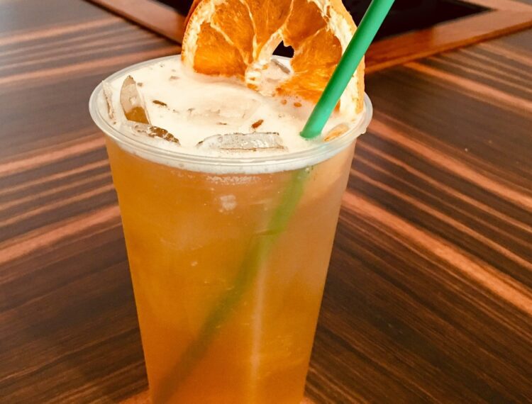 orange tea drink