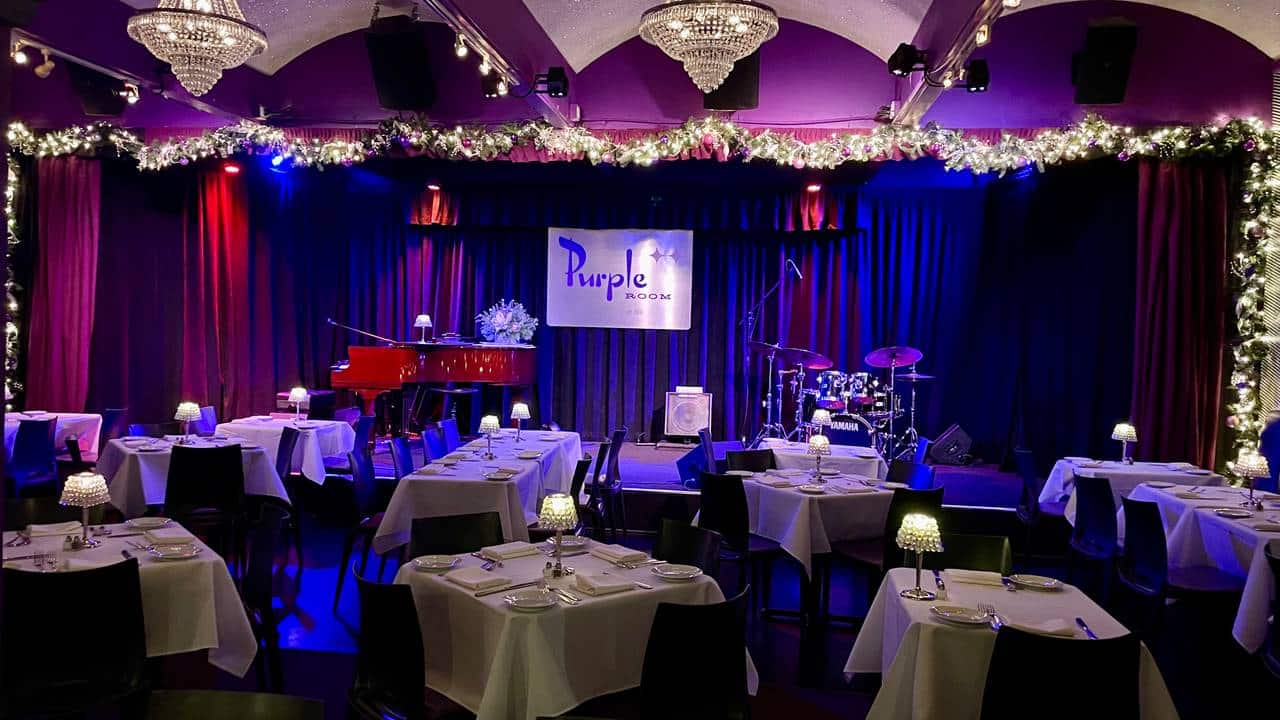 purple room stage