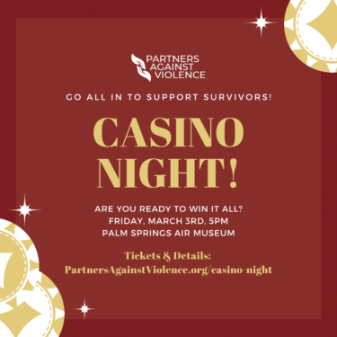 Casino Night! Benefiting Partners Against Violence