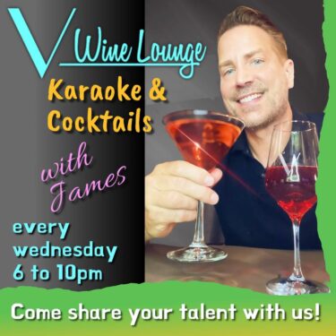 karaoke at V Wine Lounge