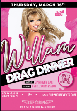 Willam Drag Show And Dinner