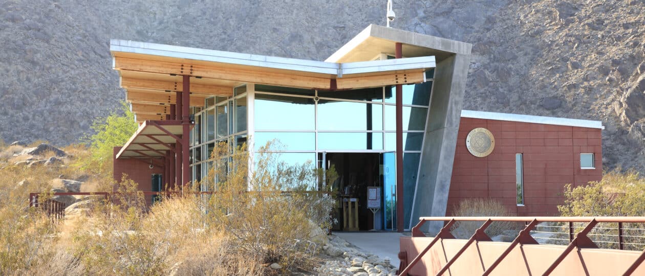 Mid Century Architectural Entrance To Tahquitz Canyon Hiking visitor center