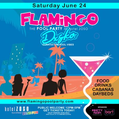 Experience Palm Springs summertime vibes with Flamingo Pool Party