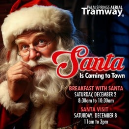 Santa Visit at Tramway’s Mountain Station
