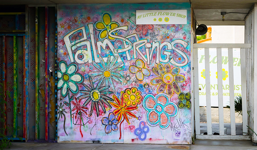 My Little Flower Shop mural